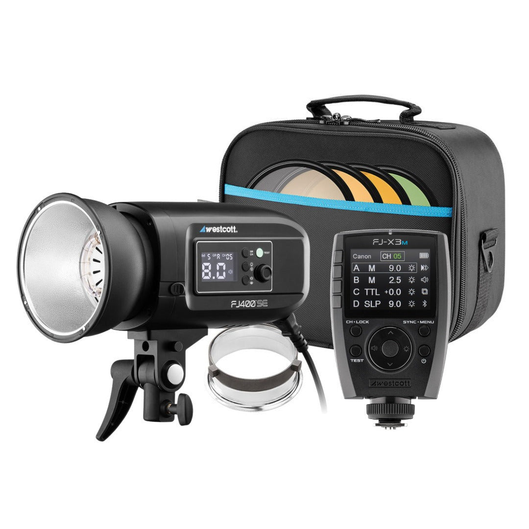 Westcott FJ400-SE Studio Strobe 400Ws (110V) with FJ-X3 Flash Trigger Bundle