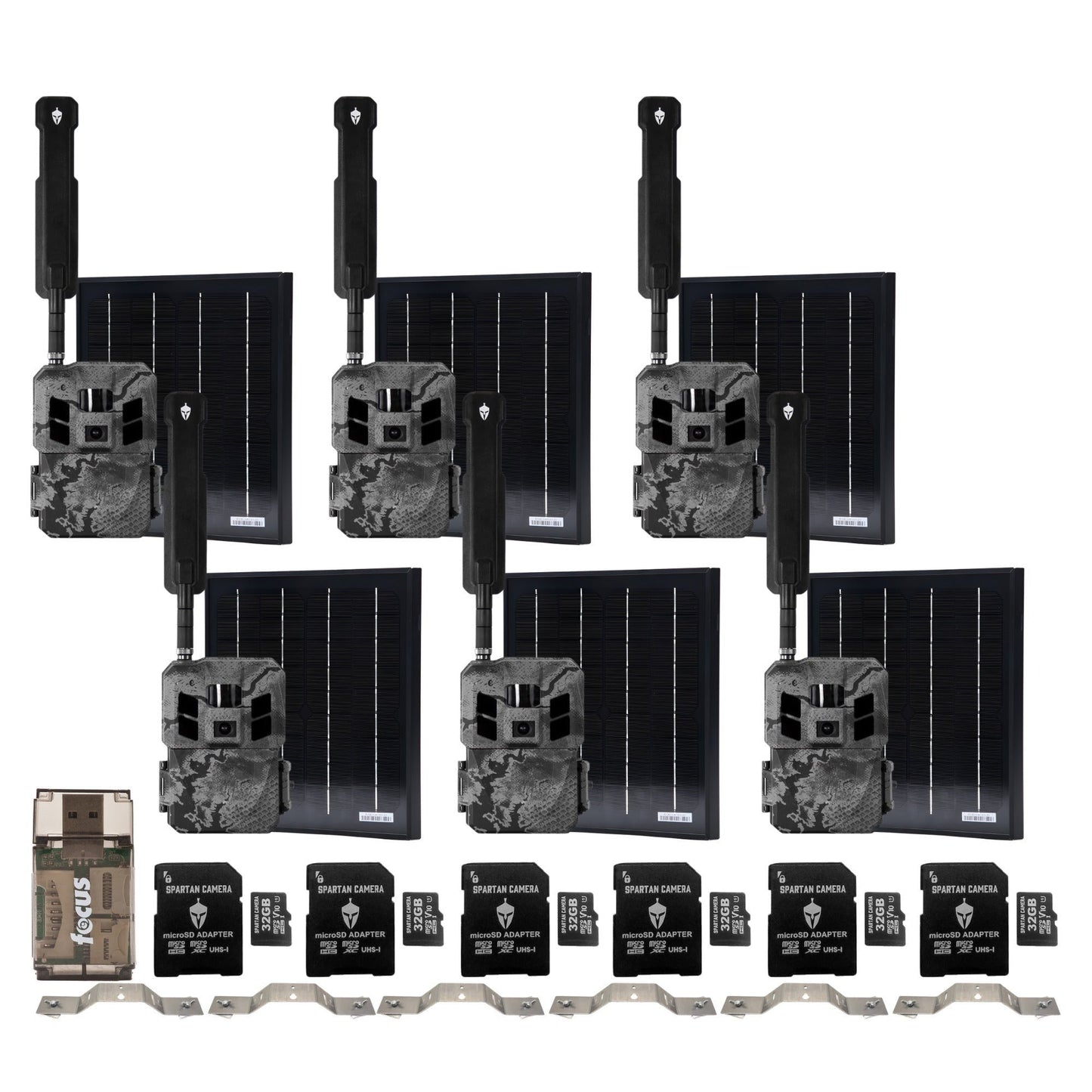 Spartan GoLive3 4G/LTE Multi-Carrier Trail Camera (Areus Camo) with Accs. Bundle