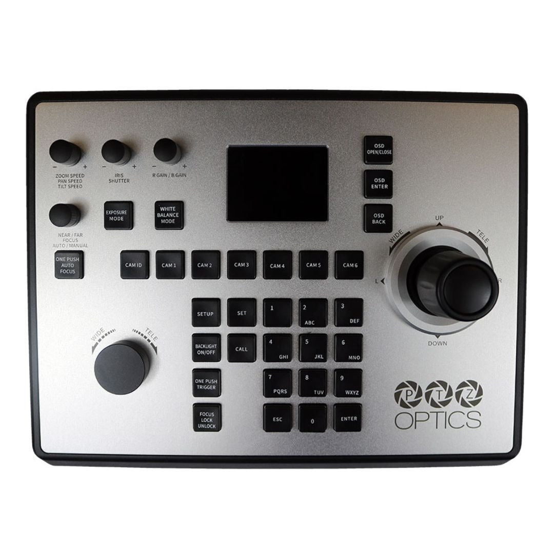 PTZOptics 4th Generation IP or Serial Joystick Controller for PTZ Cameras with Automatic Triggers