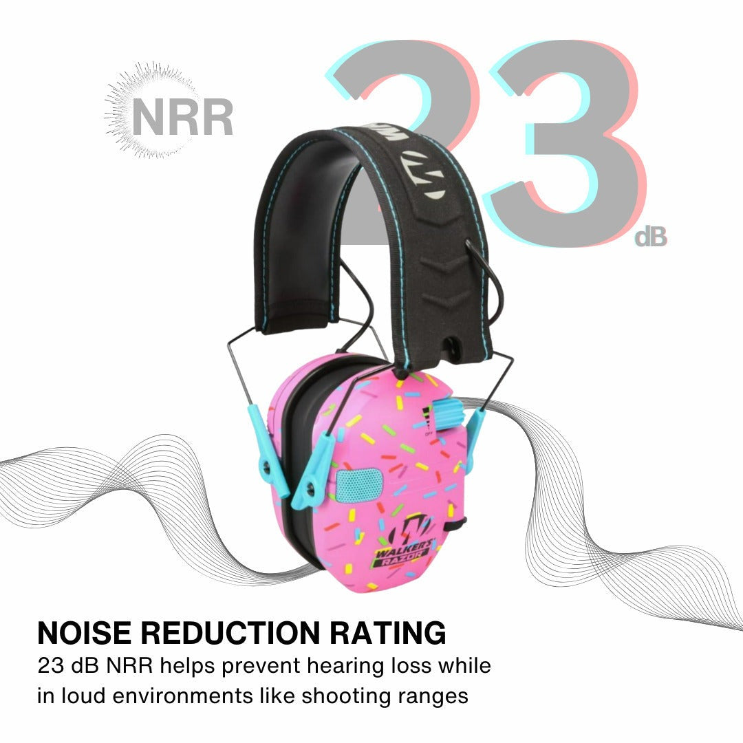 Walker's Razor Slim Electronic Muff (Pink, 2-Pack) Bundle with Accessories