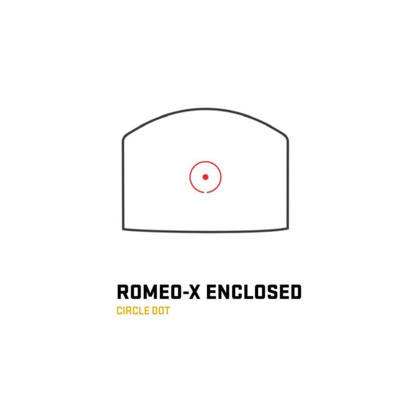 SIG SAUER Romeo-X Enclosed Compact Pistol-Mounted Circle Dot Sight (Black)