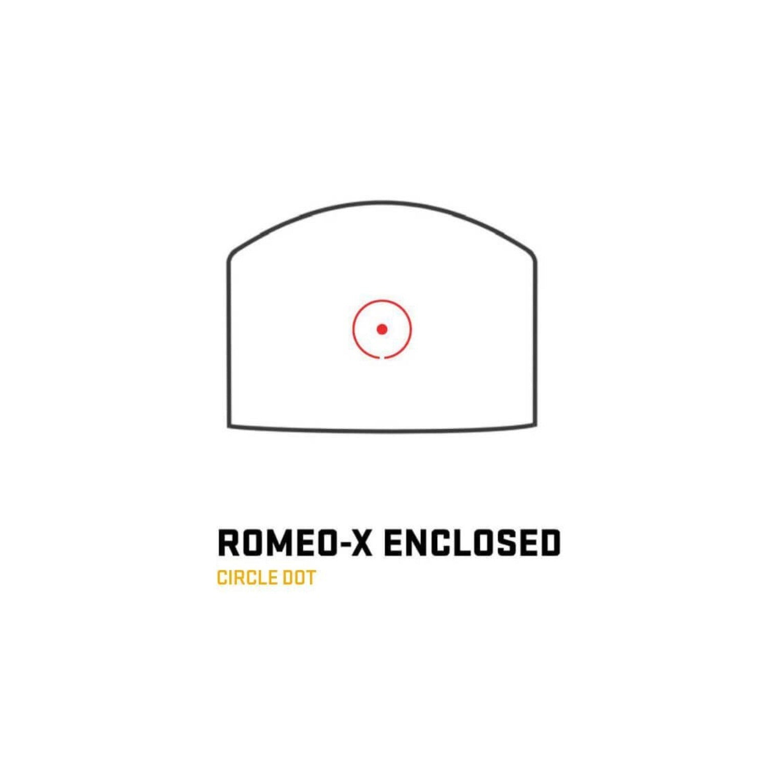 SIG SAUER Romeo-X Enclosed Compact Pistol-Mounted Circle Dot Sight (Black)
