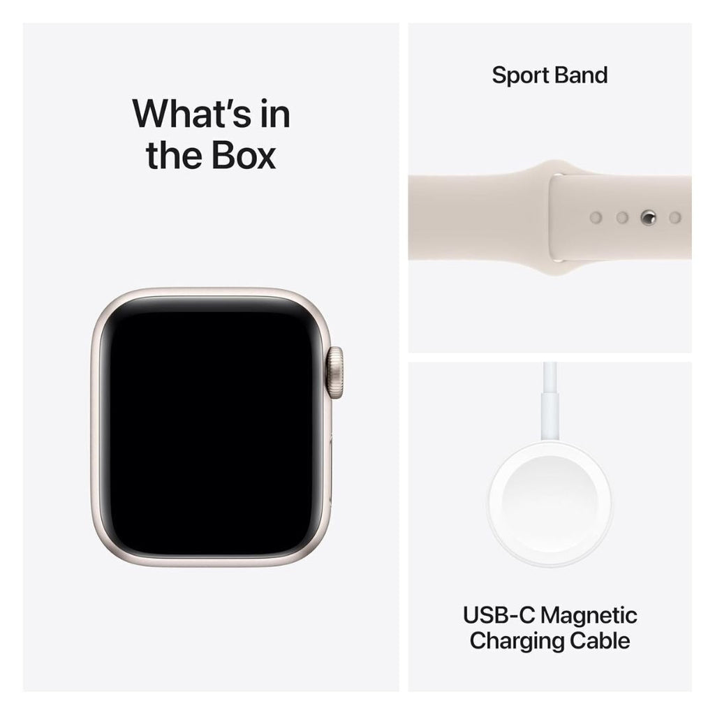Apple Watch SE (2nd Gen) GPS + Cellular 40mm Starlight Aluminum Case with Starlight Band (Certified Refurbished)
