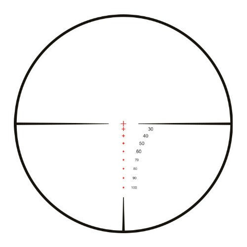 Hawke XB30 SR 2-7x32mm 1/2 MOA Crossbow Scope Bundle with 1-inch Mount Rings (M)