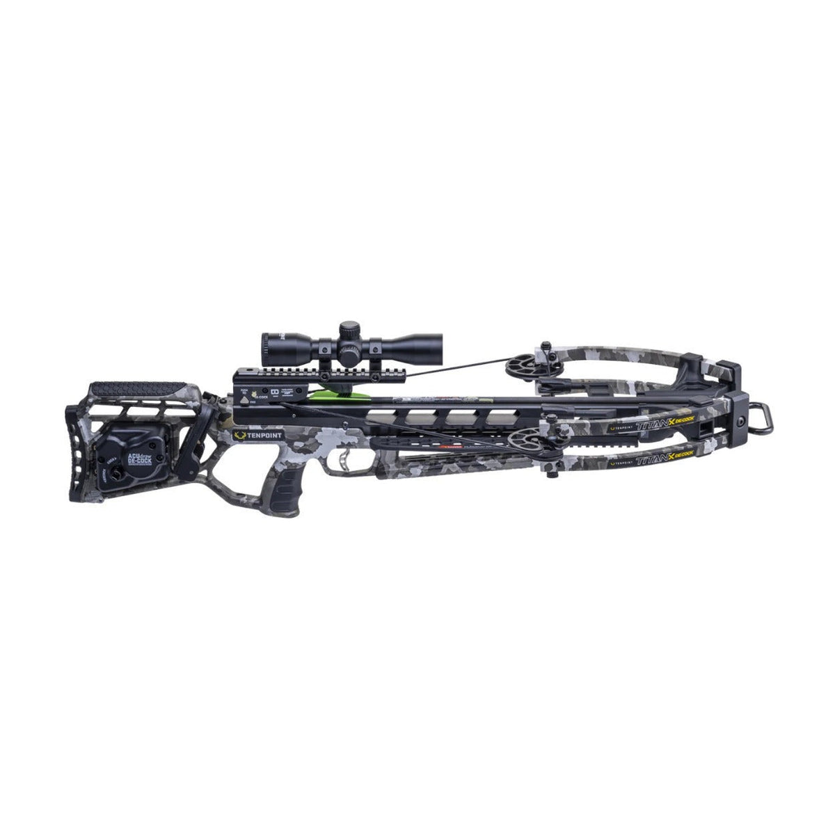 TenPoint Titan X Decock 400 FPS Forward Draw Crossbow (Vektra) Bundle with Accessories