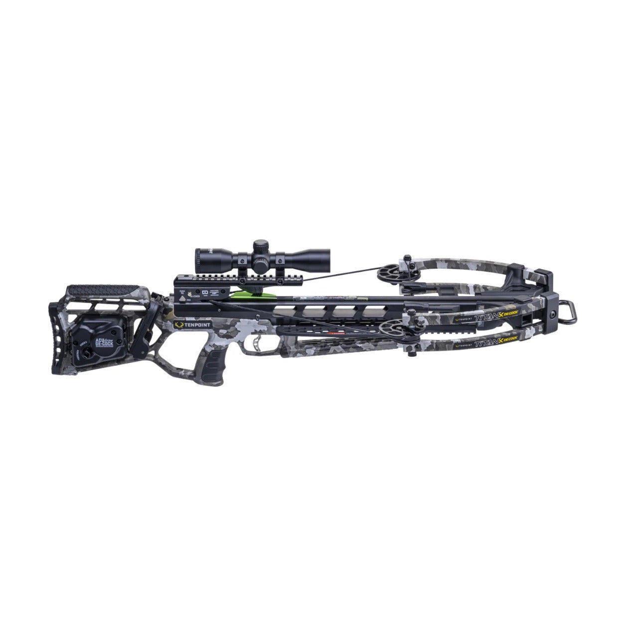 TenPoint Titan X Decock 400 FPS Forward Draw Crossbow (Vektra) Bundle with Accessories