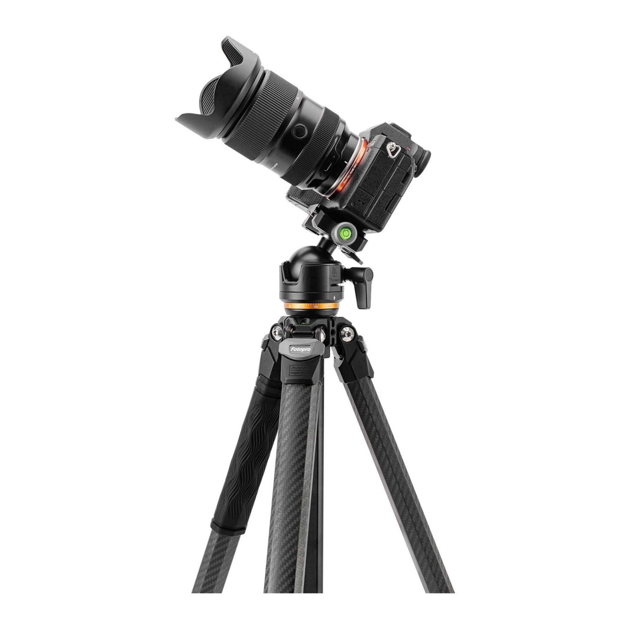 Fotopro Pantour Origin Plus Travel Tripod with Dual Panoramic Ball Head (Black)