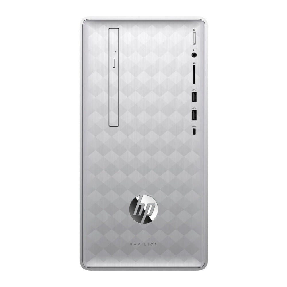HP Pavilion 590p Desktop PC, 9th Gen Intel Core i5-9400, 8GB RAM, 1TB HDD + 128GB SSD, Windows 10 Home (Certified Refurbished)