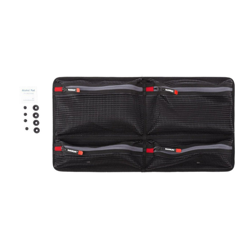 Nanuk Mesh Lid Organizer with 2 Large Mesh Pockets with Front Zipper for 935 Case (Black)