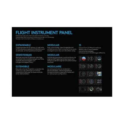 Logitech G 945-000027 Flight Instrument Panel