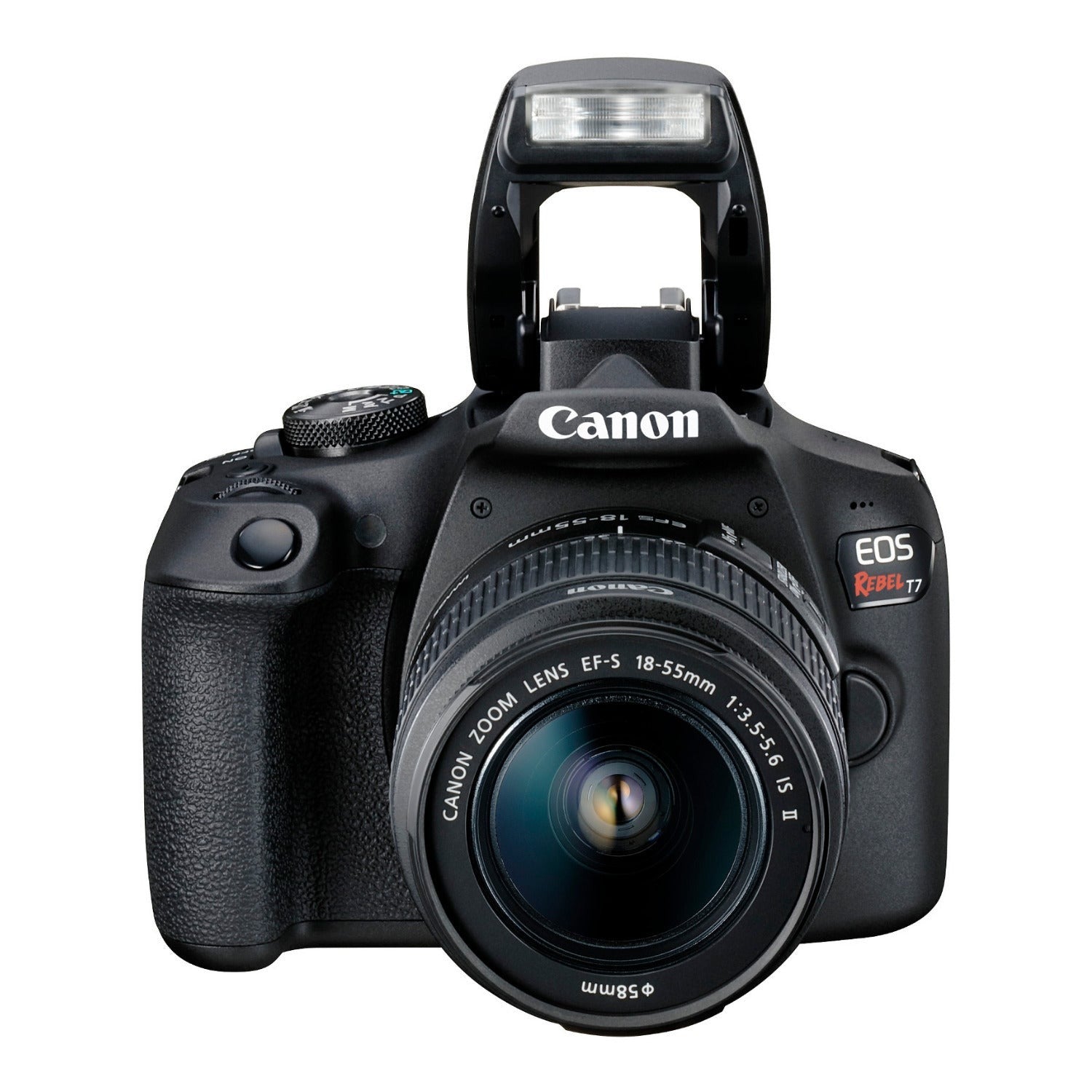 Canon EOS Rebel T7 DSLR Camera and EF-S 18-55mm IS II Lens Bundle (3 Items)