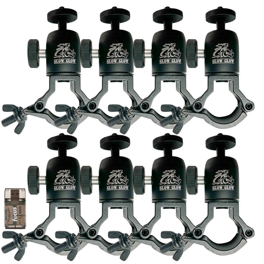 Slow Glow Maverick T-Post Trail Camera Mount with Adjustable Ball Head & Card Reader Bundle