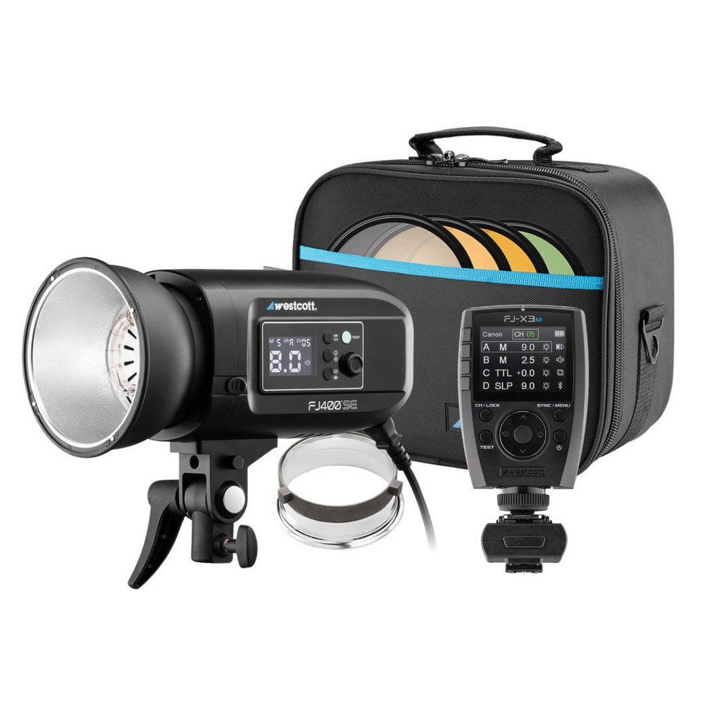 Westcott FJ400-SE Studio Strobe 400Ws (110V) with FJ-X3 M Flash Trigger Bundle