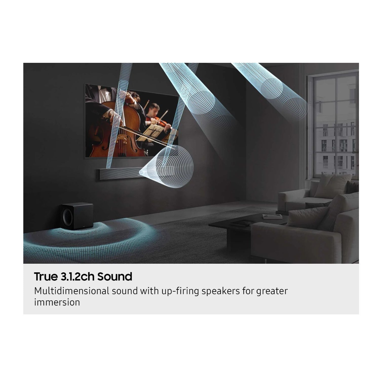 Samsung HW-QS700F 3.1.2-Channel Dolby Atmos Soundbar and Subwoofer System
