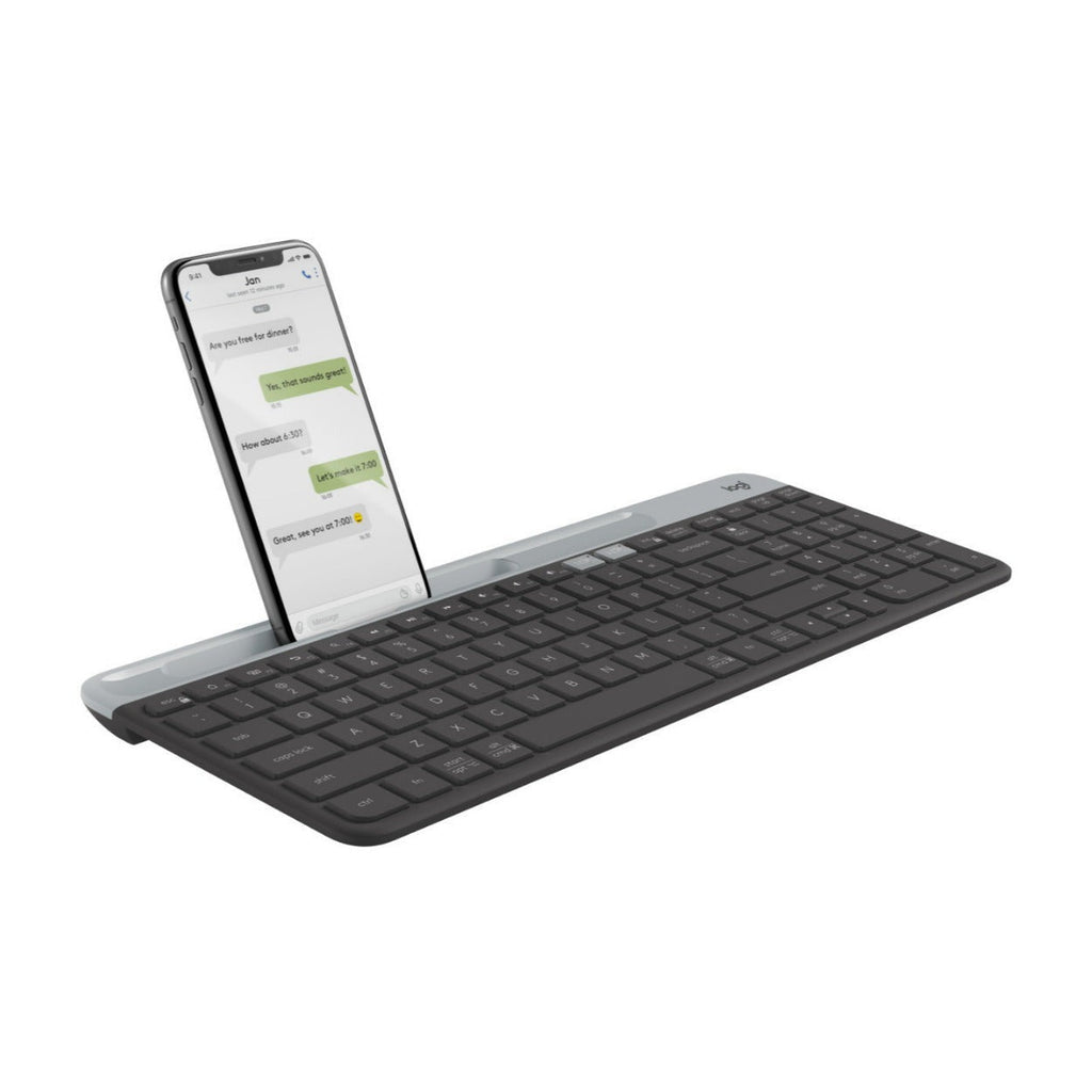 Logitech K585 Slim Multi-Device Wireless, Compact and Quiet Keyboard (Graphite)