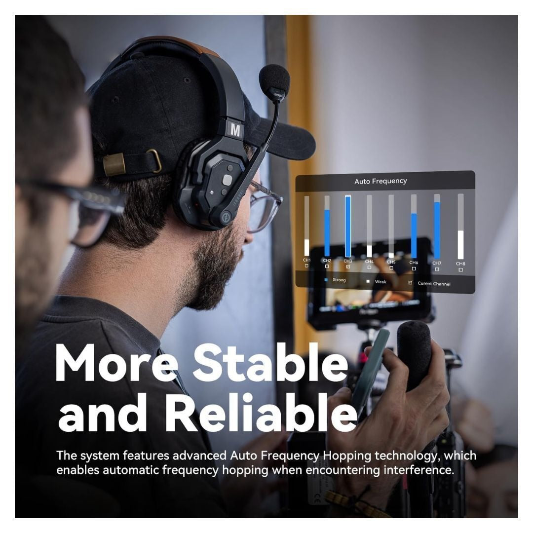 Hollyland Solidcom SE Full-Duplex Wireless Single-Ear Remote Headset with Microphone Boom (Black)