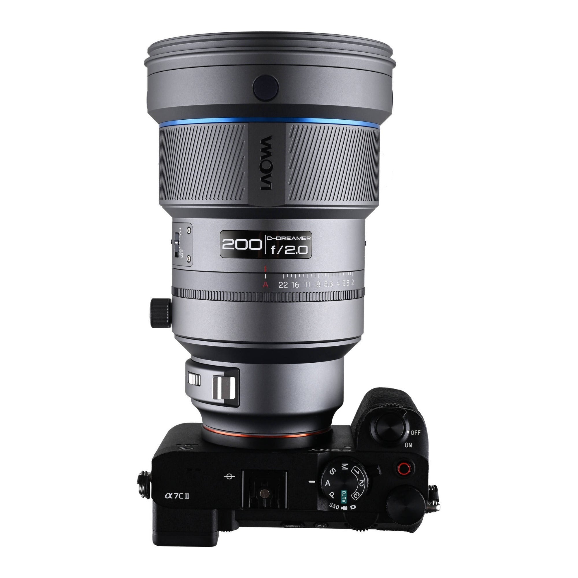 Laowa 200mm f/2 AF FF Telephoto Prime Lens (Sony E, Gray)