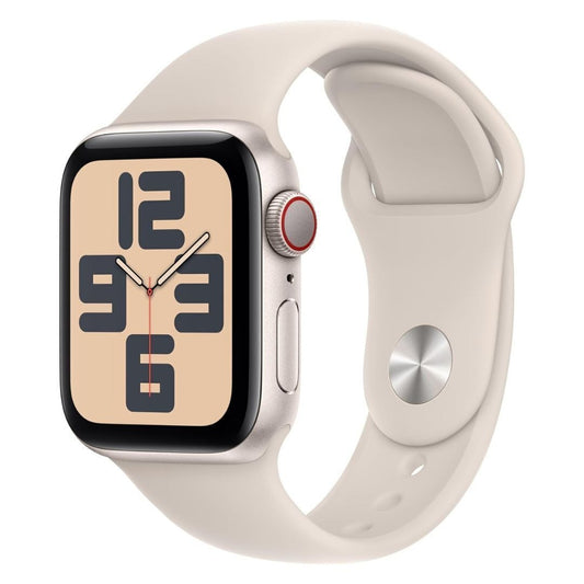 Apple Watch SE (2nd Gen) GPS + Cellular 40mm Starlight Aluminum Case with Starlight Band (Certified Refurbished)