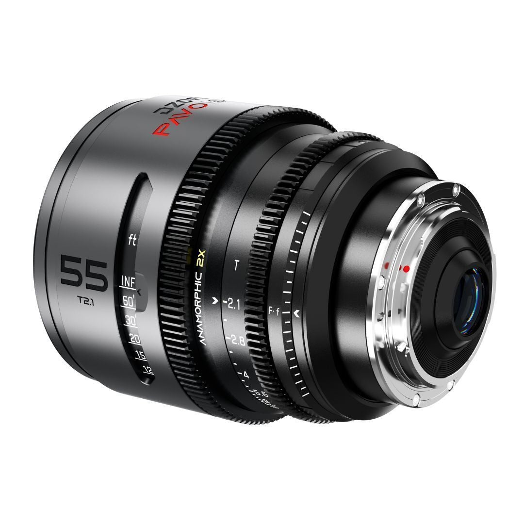 DZOFilm Pavo 2x Anamorphic T2.1 and T2.4 3-Lens Set with Neutral Coating (Space Gray and Black)