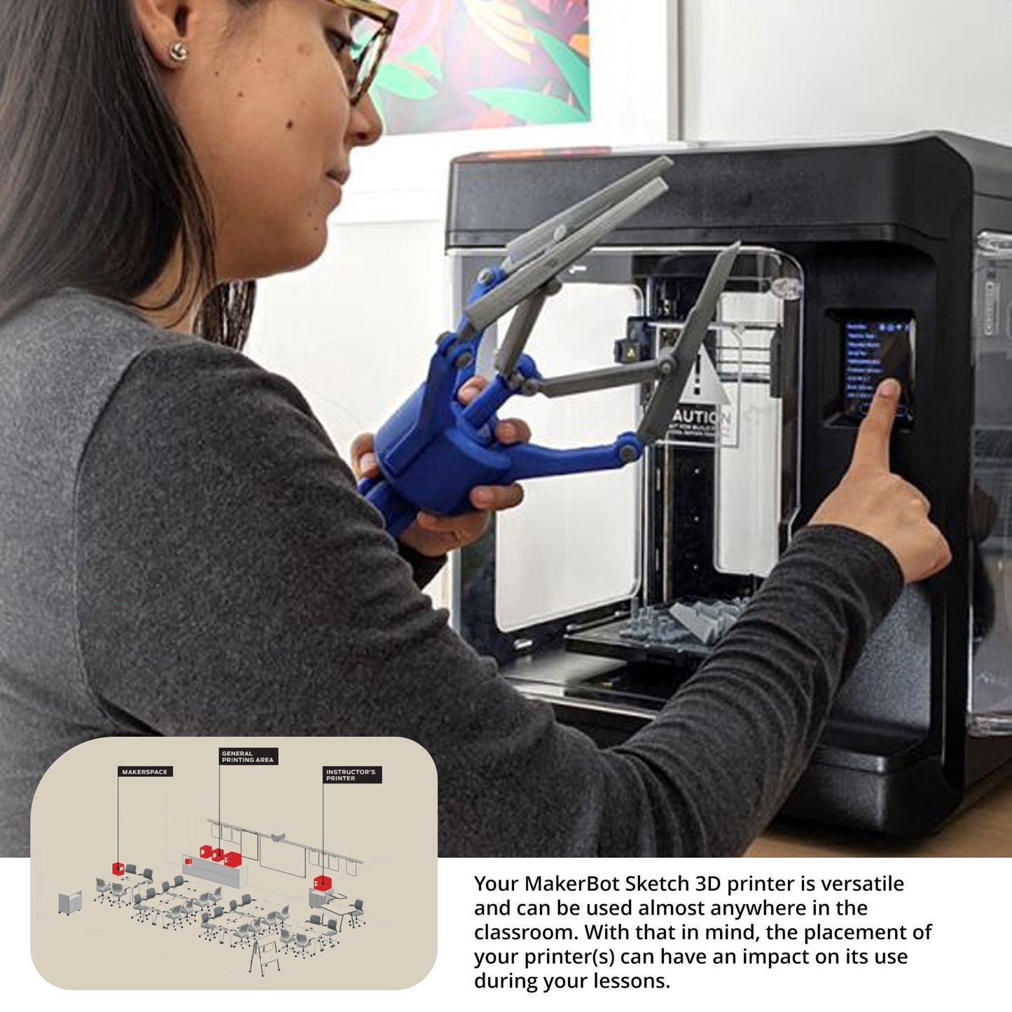 MakerBot Sketch 3D Printer with Fused Deposition Modelling Print (2-Pack)