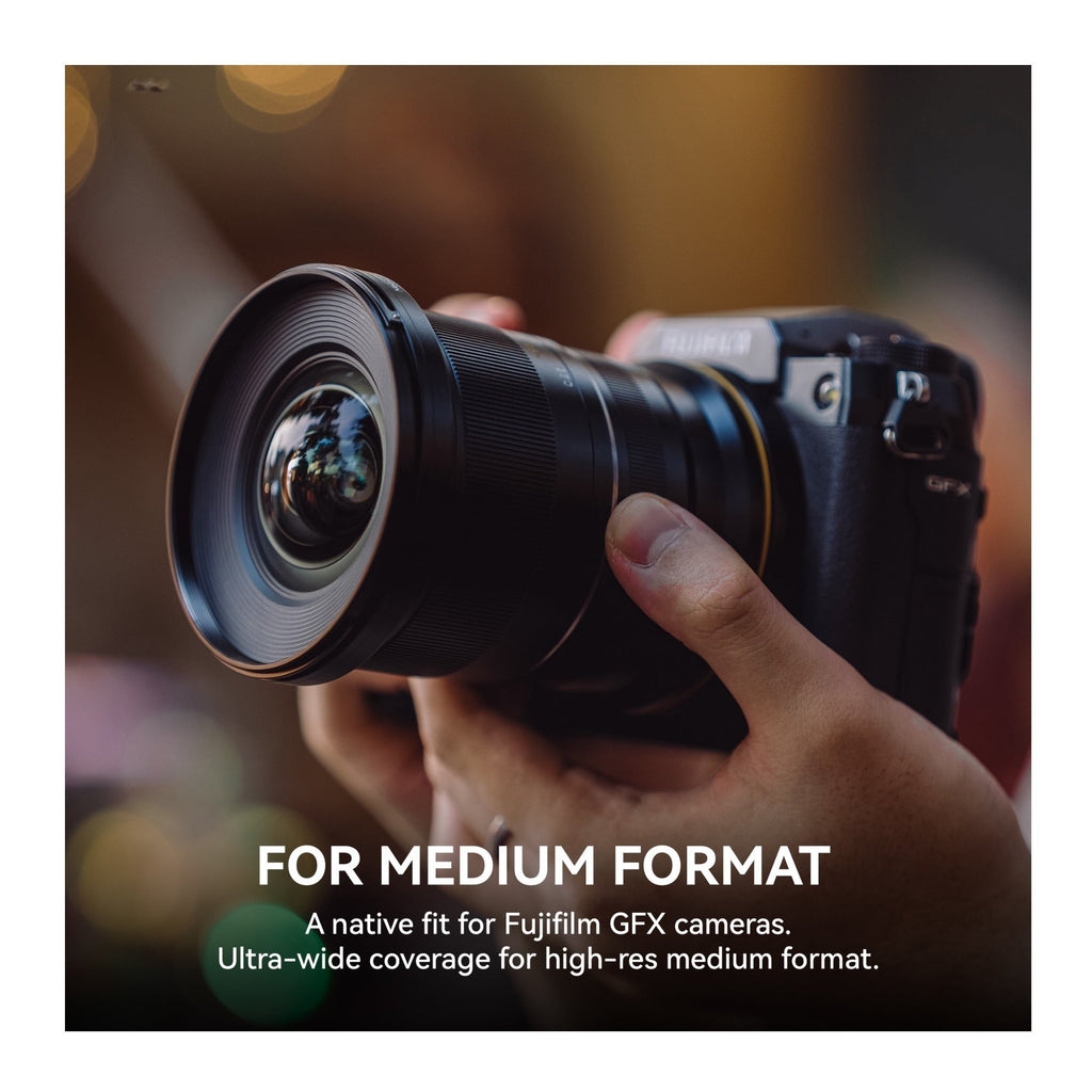 NiSi 16mm f/2.8 ASPH Ultra-Wide Medium Format Lens (Fujifilm G-Mount)