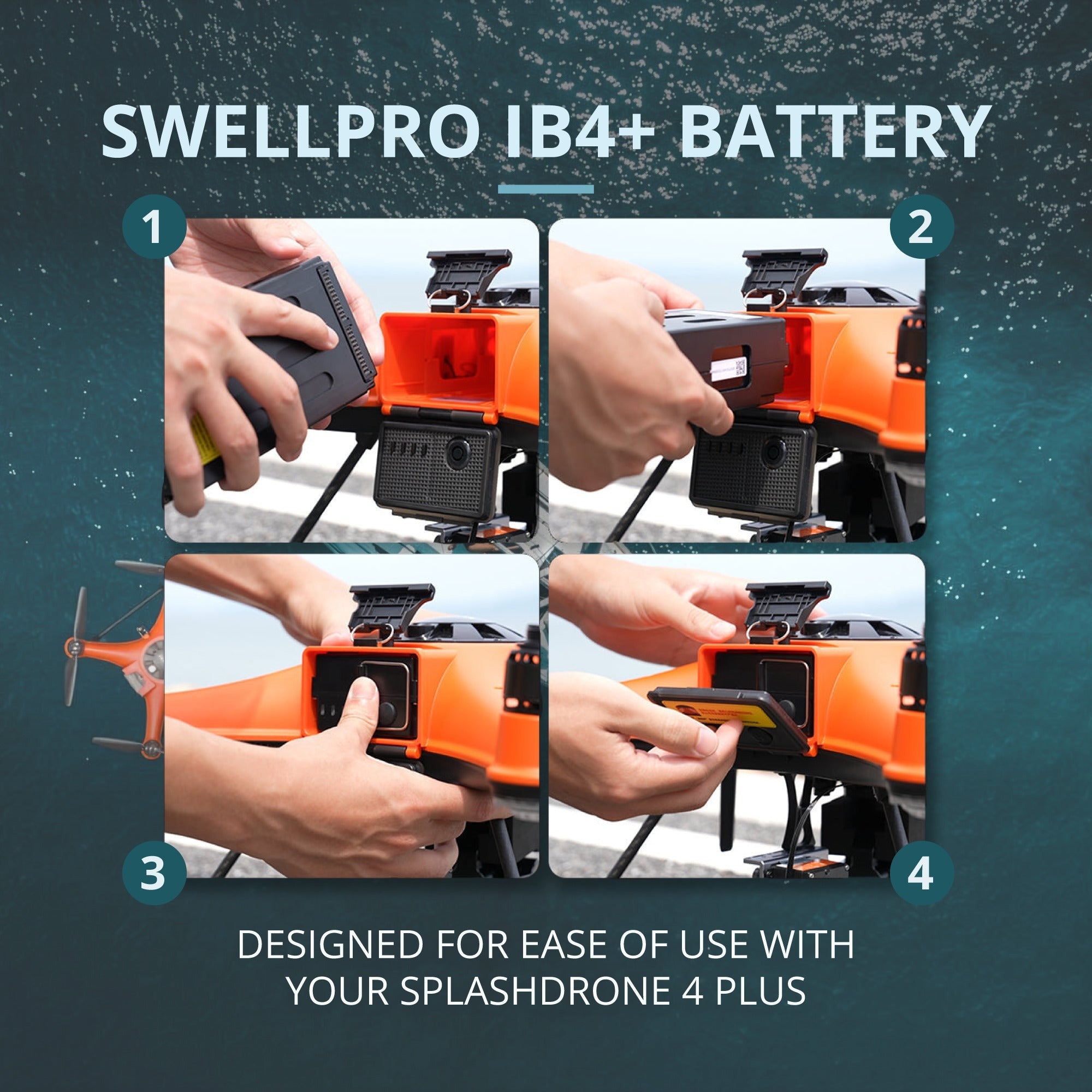 SwellPro IB4+ 4500mAh Intelligent Battery for SplashDrone 4 Plus (SD4+) Drone