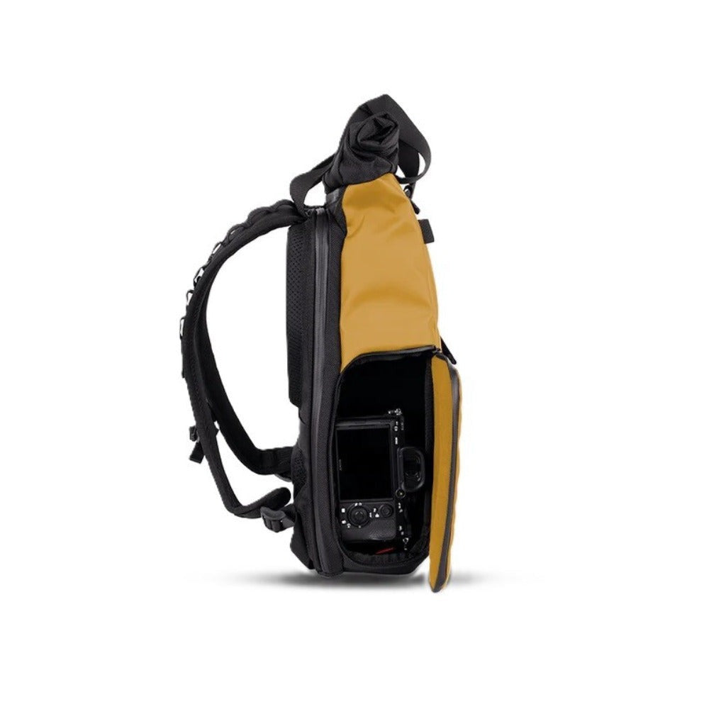 WANDRD PRVKE Lite Camera Backpack - Weather-Resistant with Expandable Rolltop (Dallol Yellow)