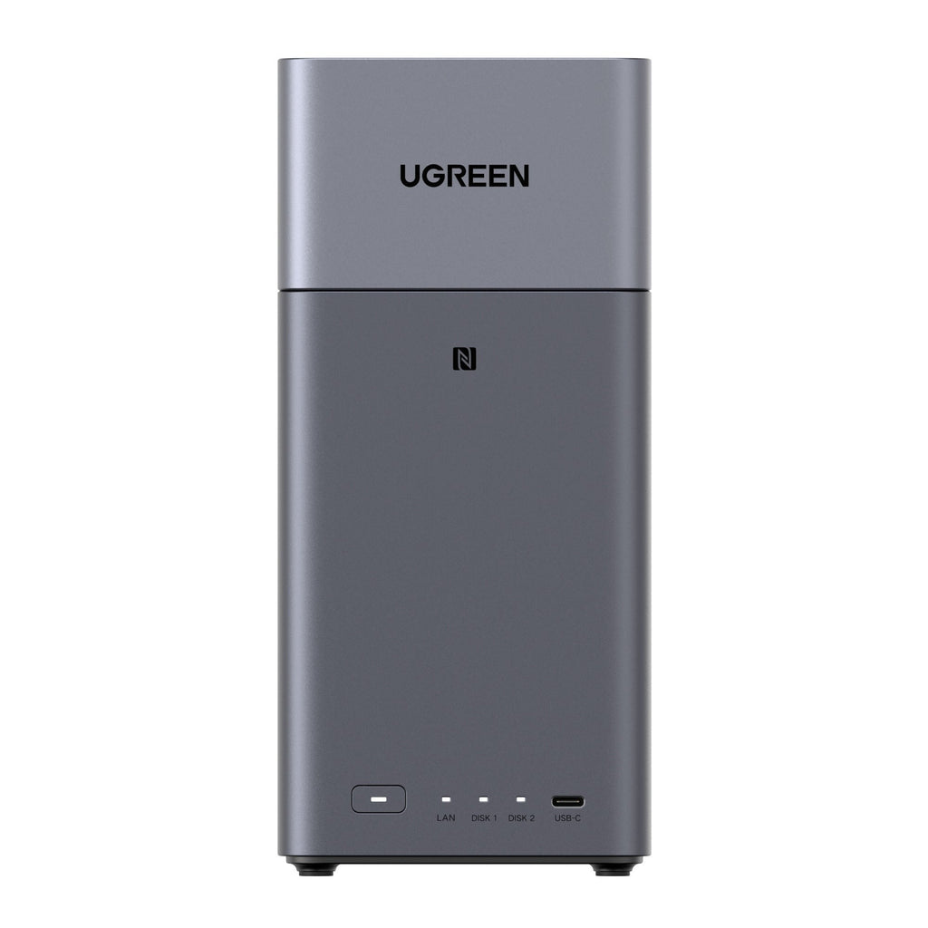 UGREEN NASync DH2300 2-Bay NAS Enclosure 60TB Capacity (Dark Gray)
