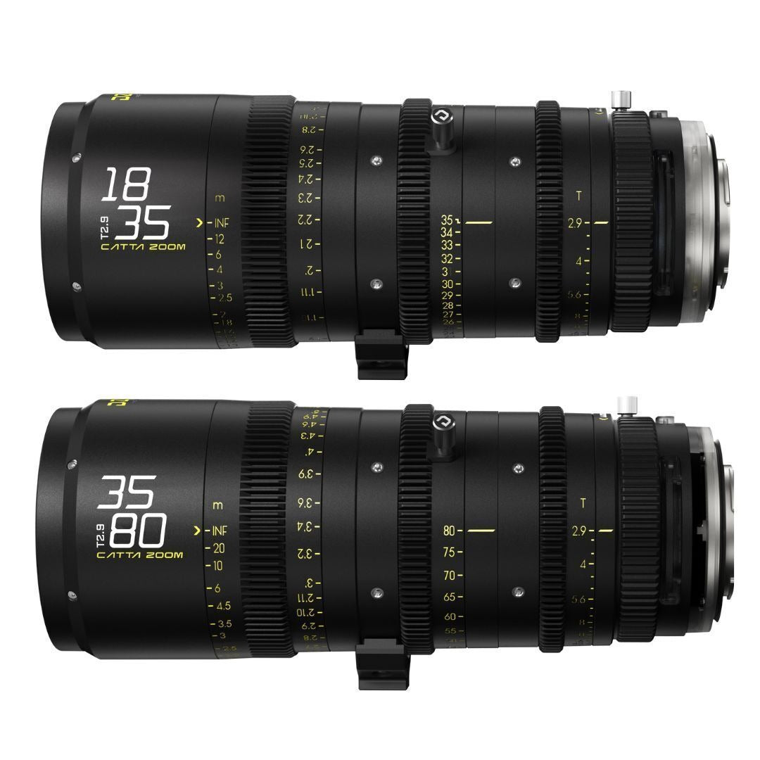 DZOFilm Catta FF 18 to 35mm and 35 to 80mm T2.9 Cine Zoom 2-Lens Bundle for Sony E Camera (Black)