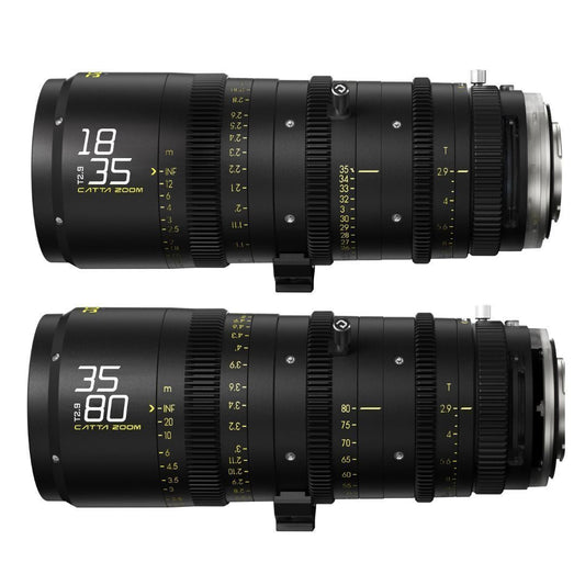 DZOFilm Catta FF 18 to 35mm and 35 to 80mm T2.9 Cine Zoom 2-Lens Bundle for Sony E Camera (Black)