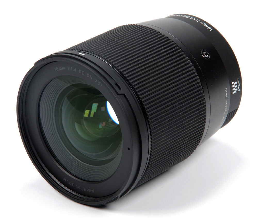Sigma 16mm f/1.4 DC DN Contemporary Lens for Micro Four Thirds with 64GB Card and Pouch Bundle