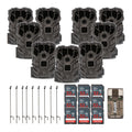 Stealth Cam Browtine 14MP Camera (9-Pack) with Camera Holder Posts Bundle