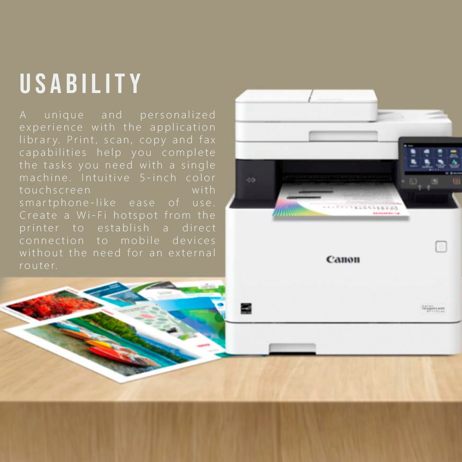 Canon Color imageCLASS MF644Cdw Wireless All-in-One Duplex Laser Printer (White/Black) (Certified Refurbished)