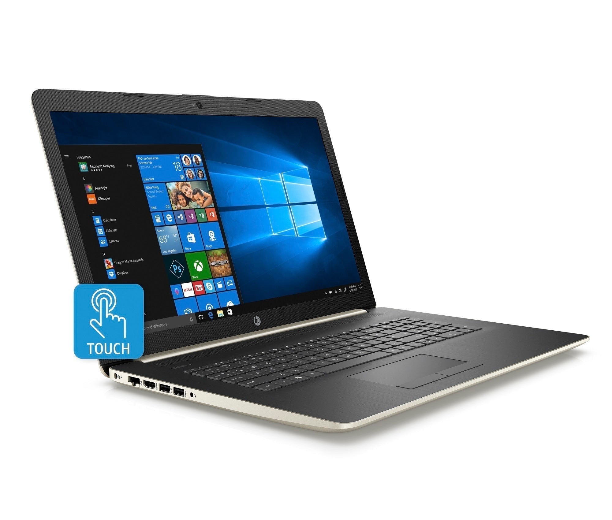HP 17-BY0012 17.3" HD+ Touchscreen Laptop, Intel Core i5-8250U, 12GB RAM, 1TB HDD, Radeon 2GB (Certified Refurbished)