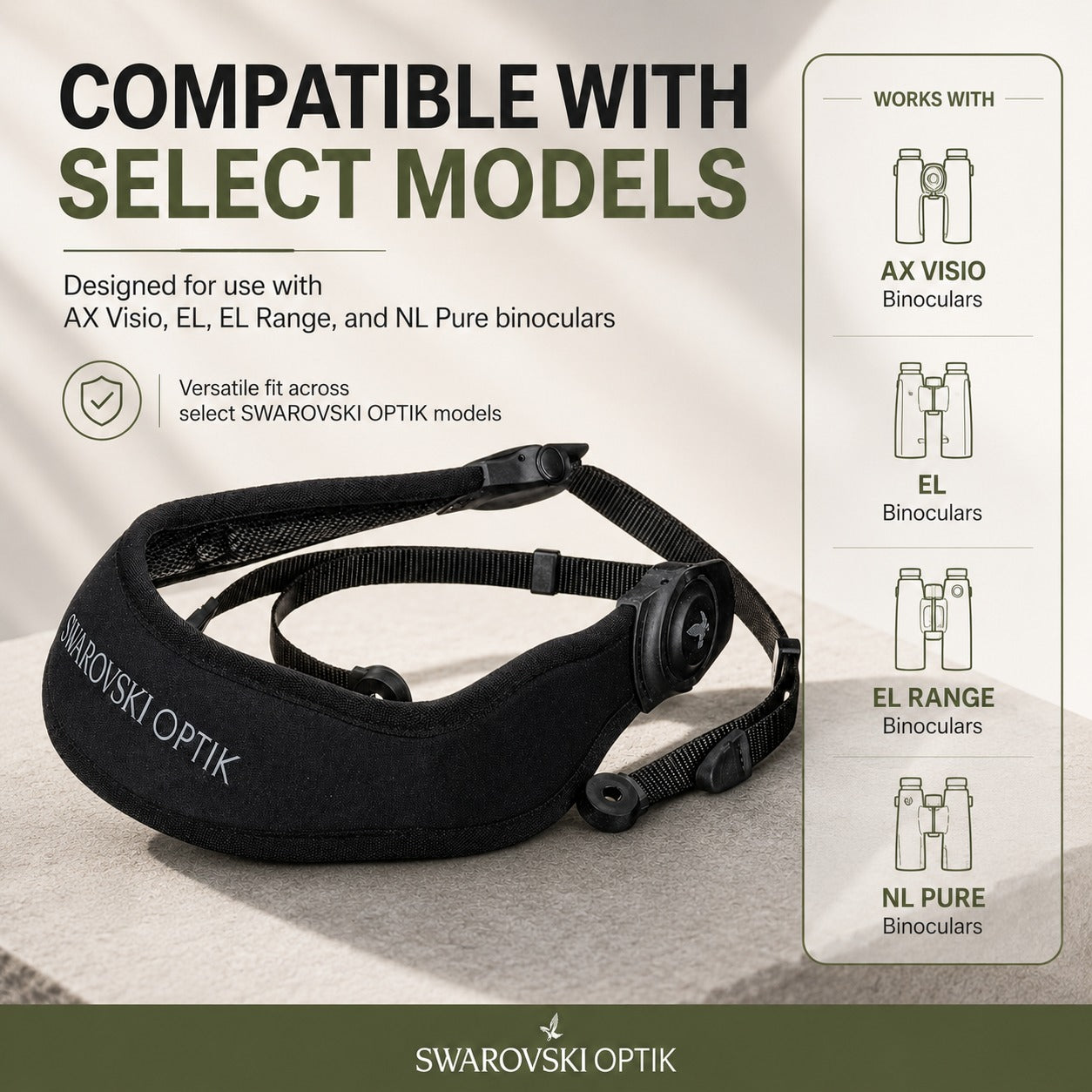 Swarovski Optik UCS Universal Comfort Strap for NL Pure Binoculars