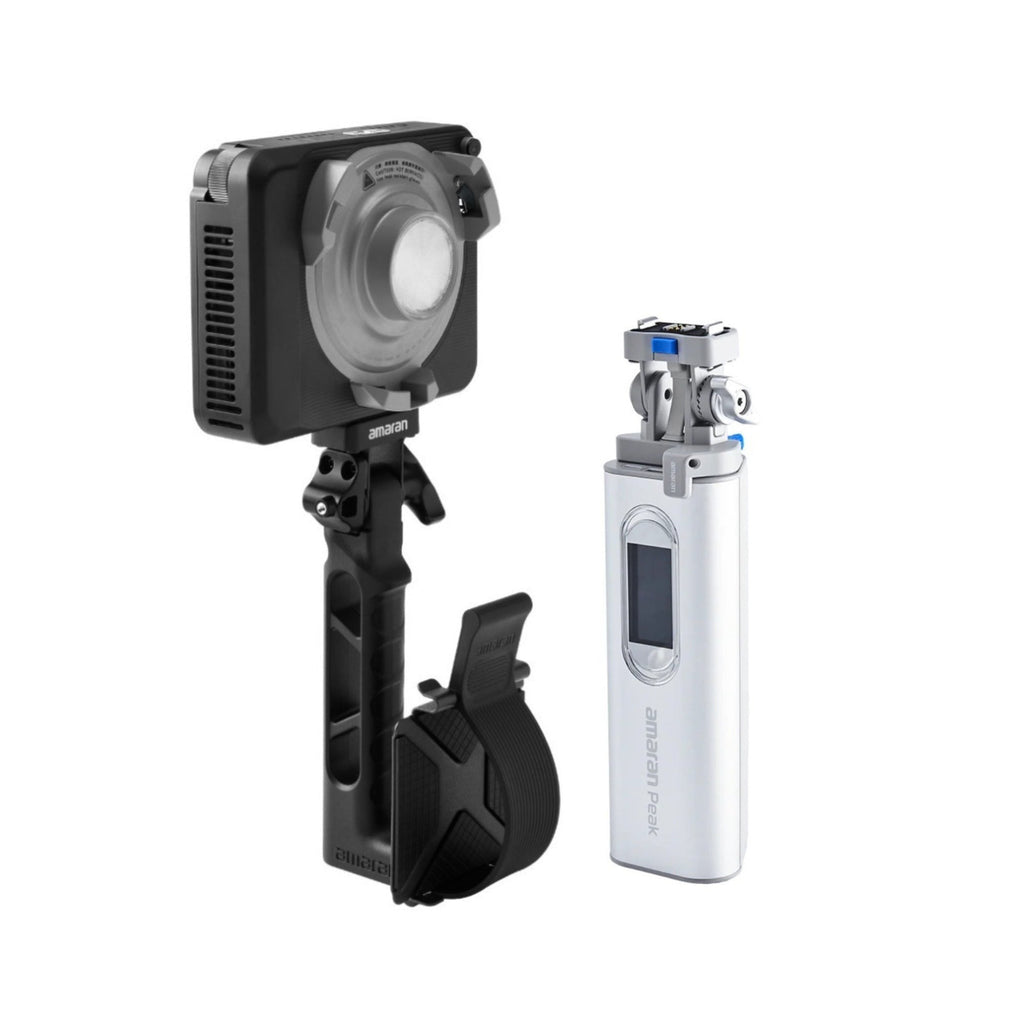 Amaran Ray 120c Full-Color RGB LED Video Light and Portable Battery Bundle