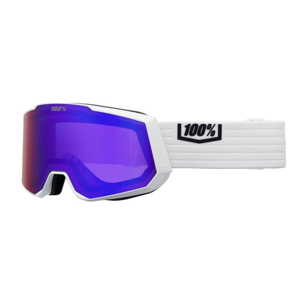 100 Percent Snowcraft XL Snow Goggles (White, Violet Mirror Lens)