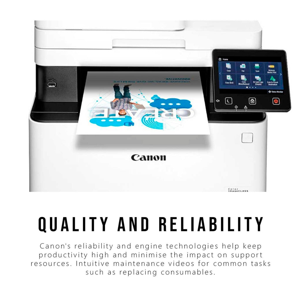 Canon Color imageCLASS MF644Cdw Wireless All-in-One Duplex Laser Printer (White/Black) (Certified Refurbished)