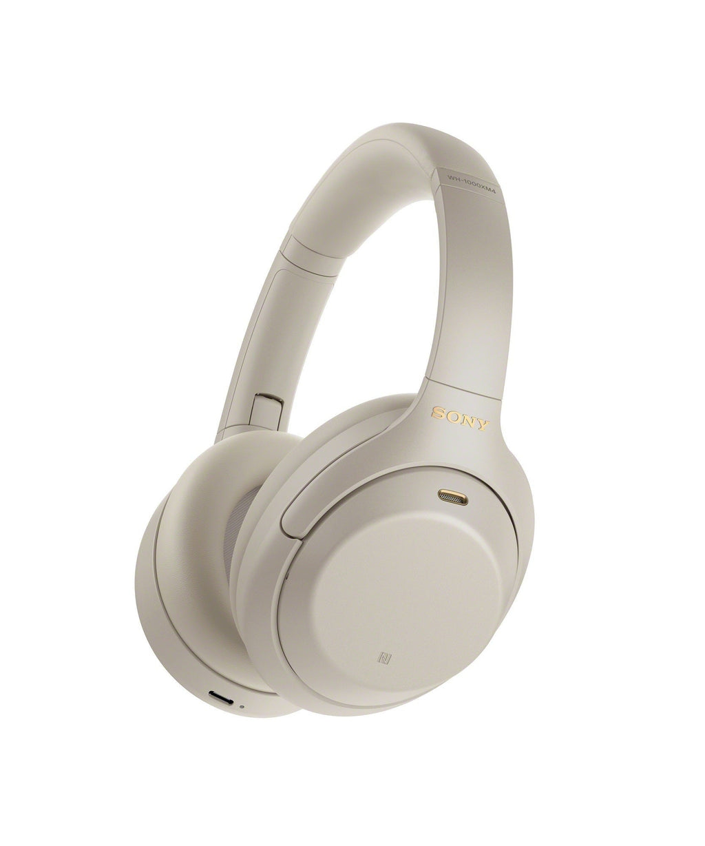 Sony WH-1000XM4 Wireless Noise Canceling Over-Ear Headphones (Silver) (Used)