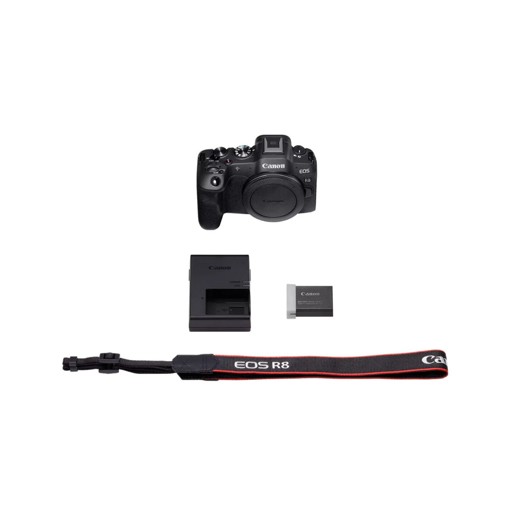 Canon EOS R8 24.2MP Full Frame Mirrorless Camera with Cropping Guide Firmware (Open Box)