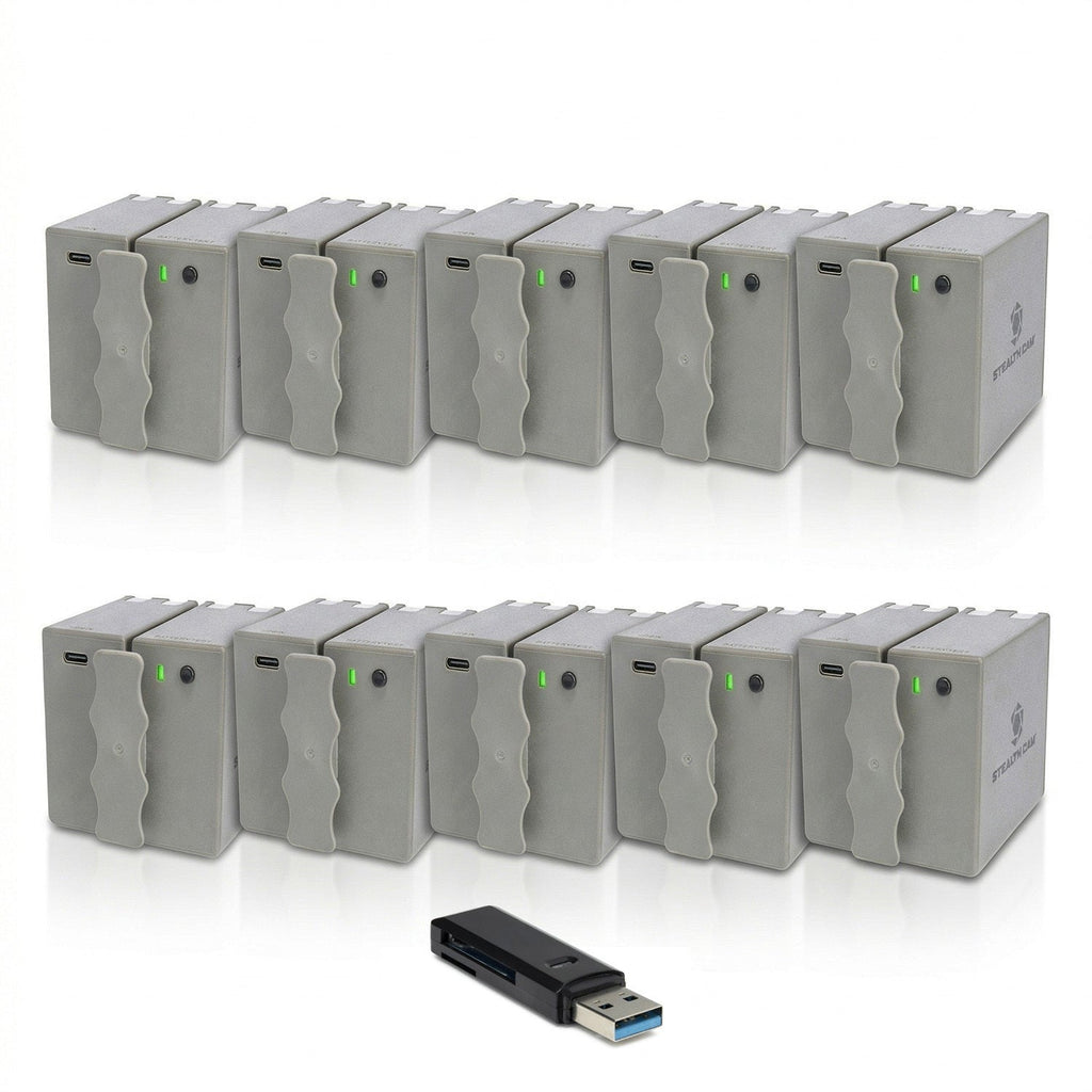 Stealth Cam 360 Cam Max Cartridge Lithium Battery 10-Pack with Card Reader
