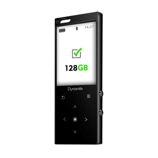 Samvix Dynamite 128GB Kosher MP3 Player with Bluetooth, Voice Recorder (Black)