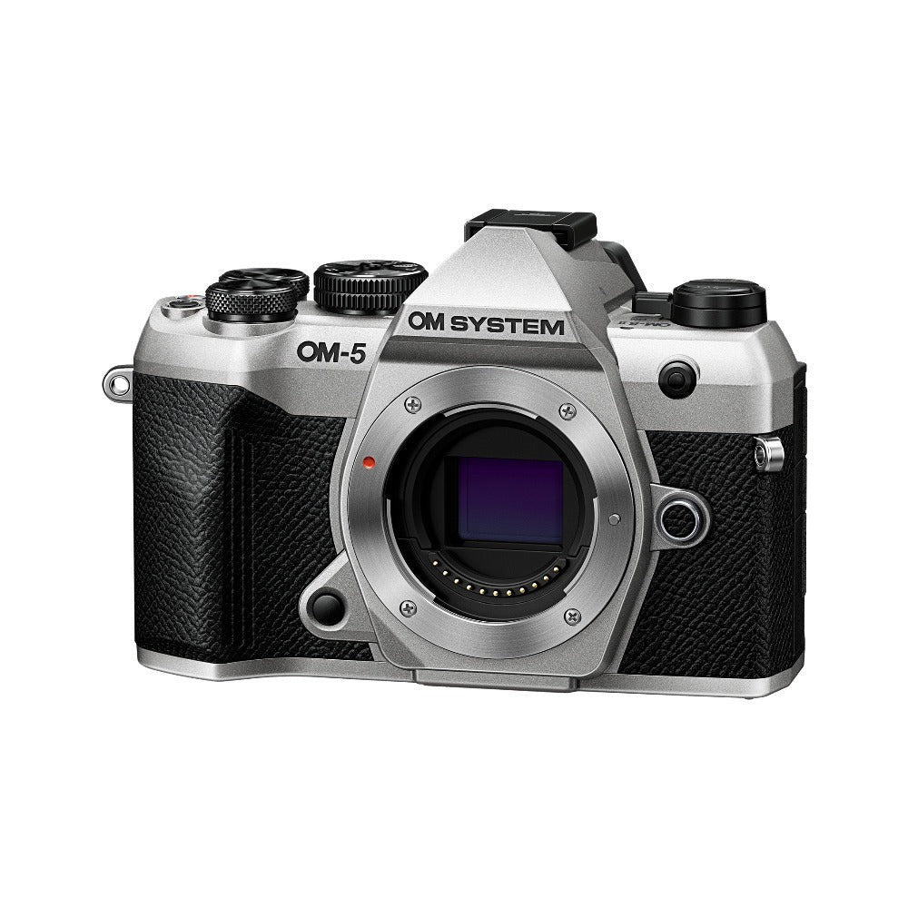 OM SYSTEM OM-5 Mark II Mirrorless Camera (Silver) & 40-150mm f/4 PRO Lens Bundle
