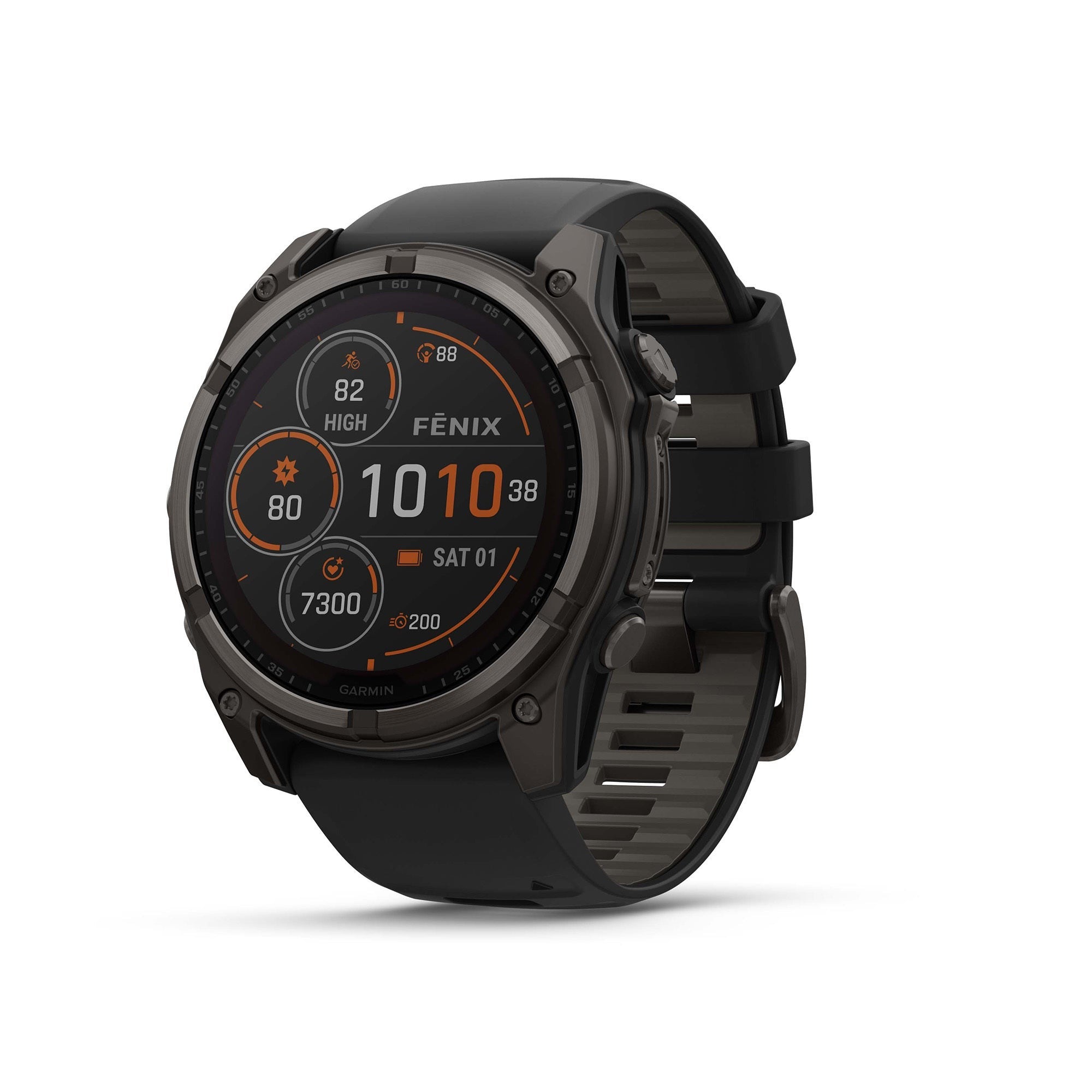 Garmin fēnix 8 Sapphire Solar GPS Smartwatch (51mm, Black/Pebble Gray) (Used)