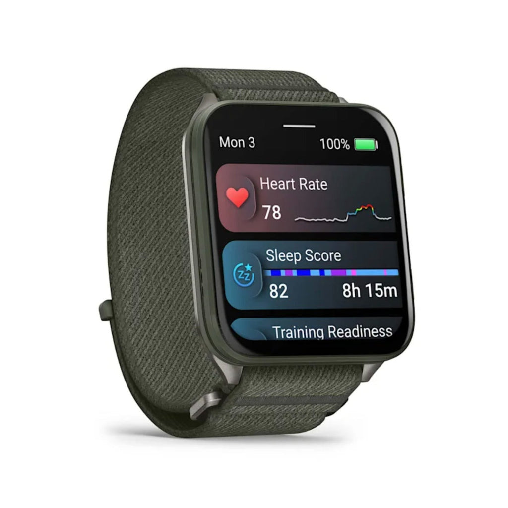 Garmin Venu X1 Moss with Titanium Caseback and Moss ComfortFit Nylon Band Bundle