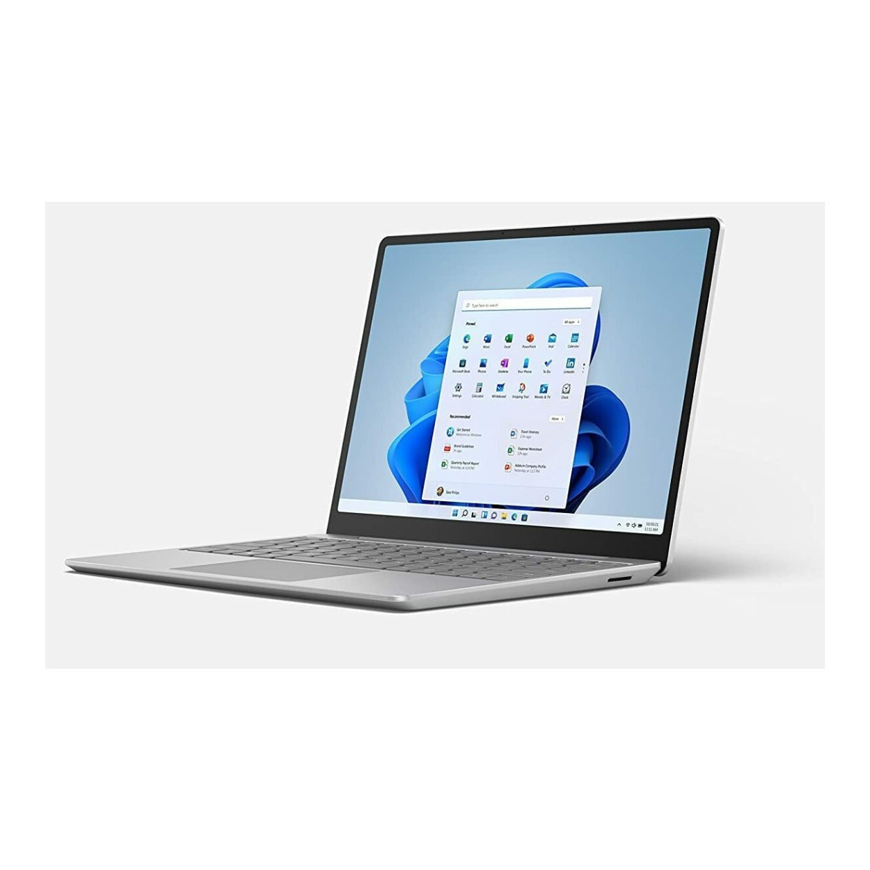 Microsoft Surface Go Laptop 12.4" Touch Laptop, Intel Core i5-1035G1, 8GB RAM, 256GB SSD, Platinum (Certified Refurbished)