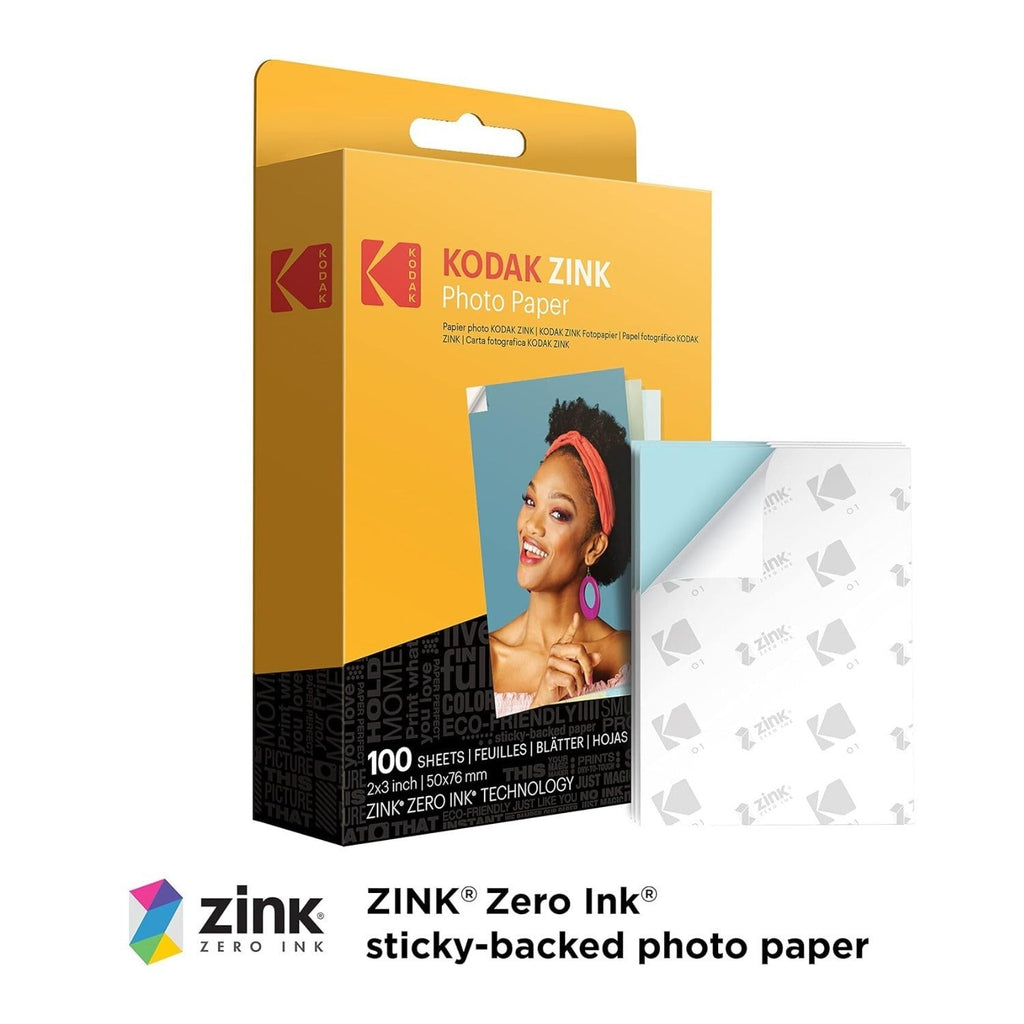 KODAK 2x3 Premium Sticky-Backed ZINK Photo Paper (100 Sheets)