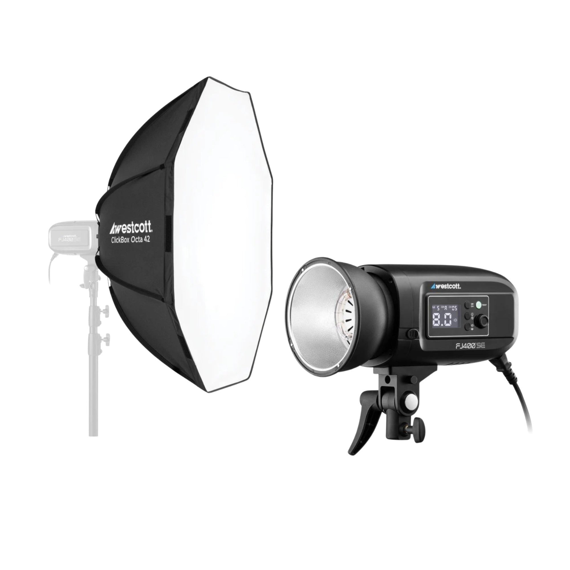 Westcott FJ400-SE Studio Strobe 400Ws and ClickBox Octa 42 Softbox Bundle