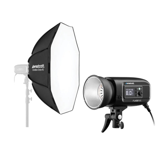 Westcott FJ400-SE Studio Strobe 400Ws and ClickBox Octa 42 Softbox Bundle