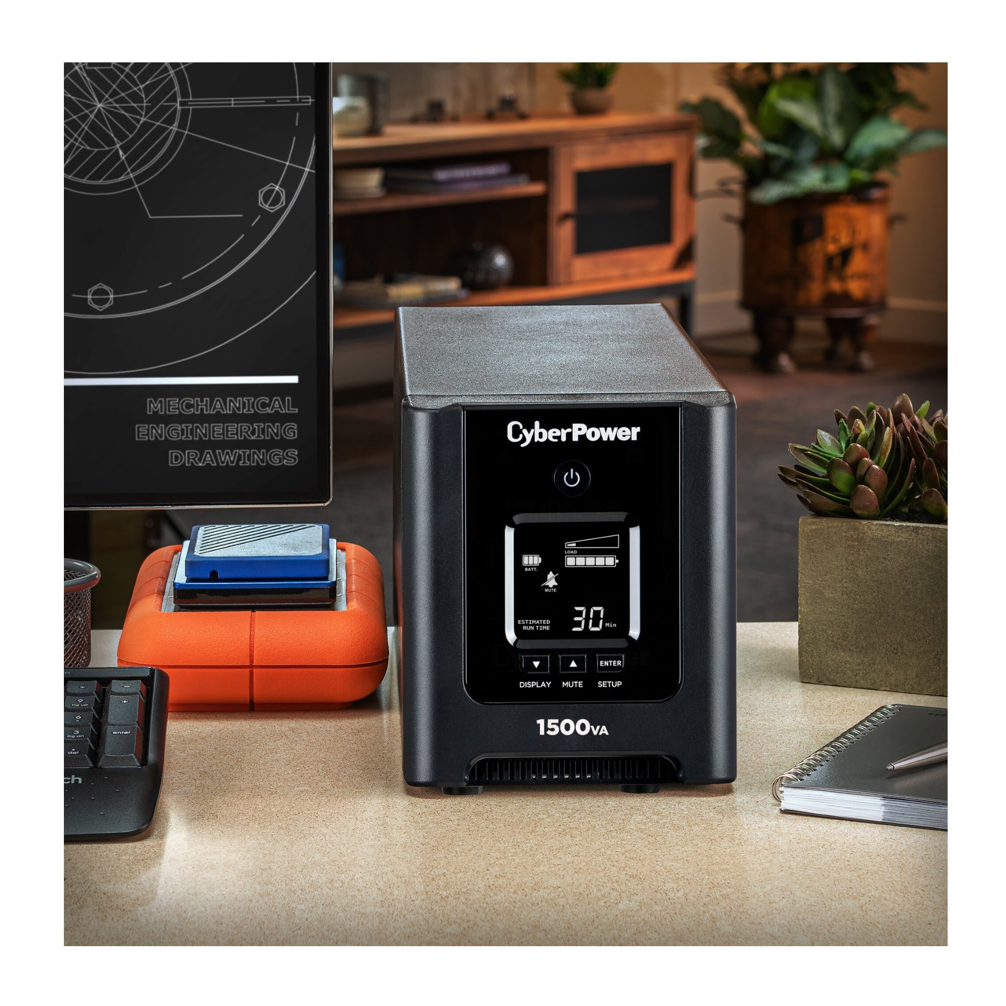 Cyberpower OR1500PFCLCD 1500VA/1050W PFC Sinewave Mini Tower UPS